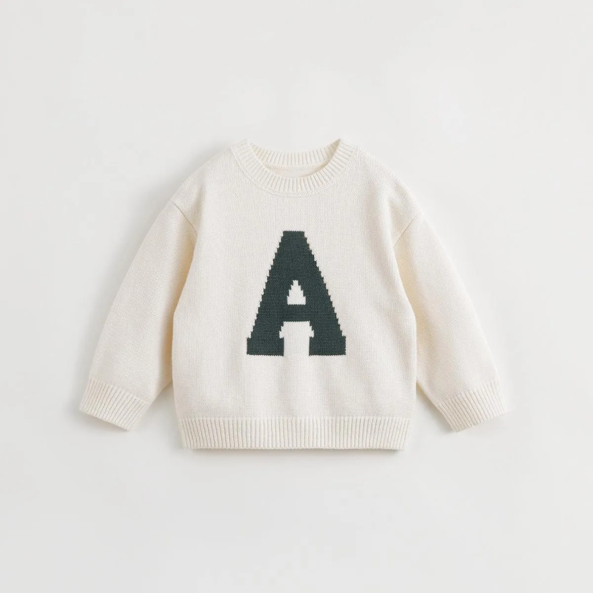 MARC & JANIE Boys Crew Neck Letter Sweater 231825