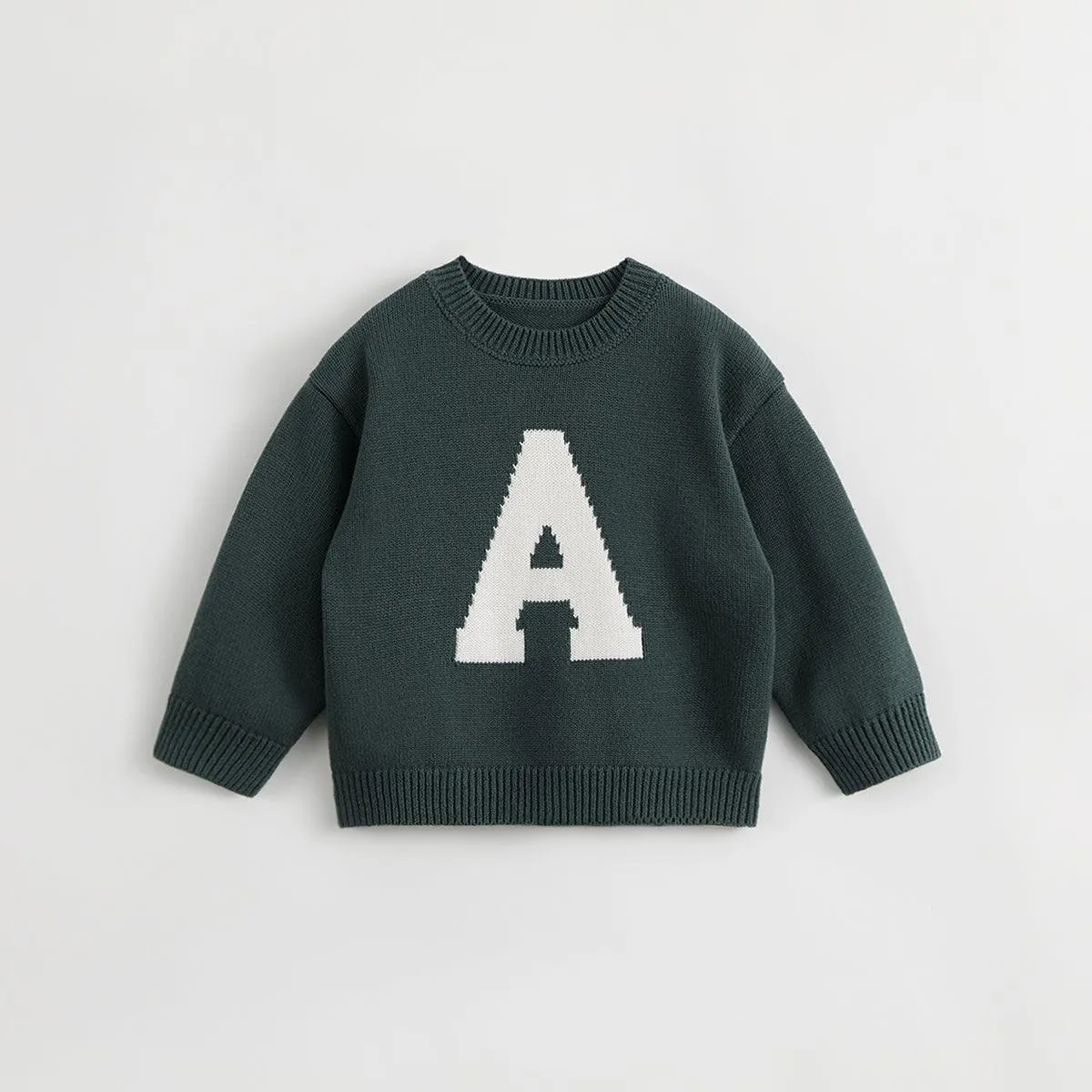 MARC & JANIE Boys Crew Neck Letter Sweater 231825