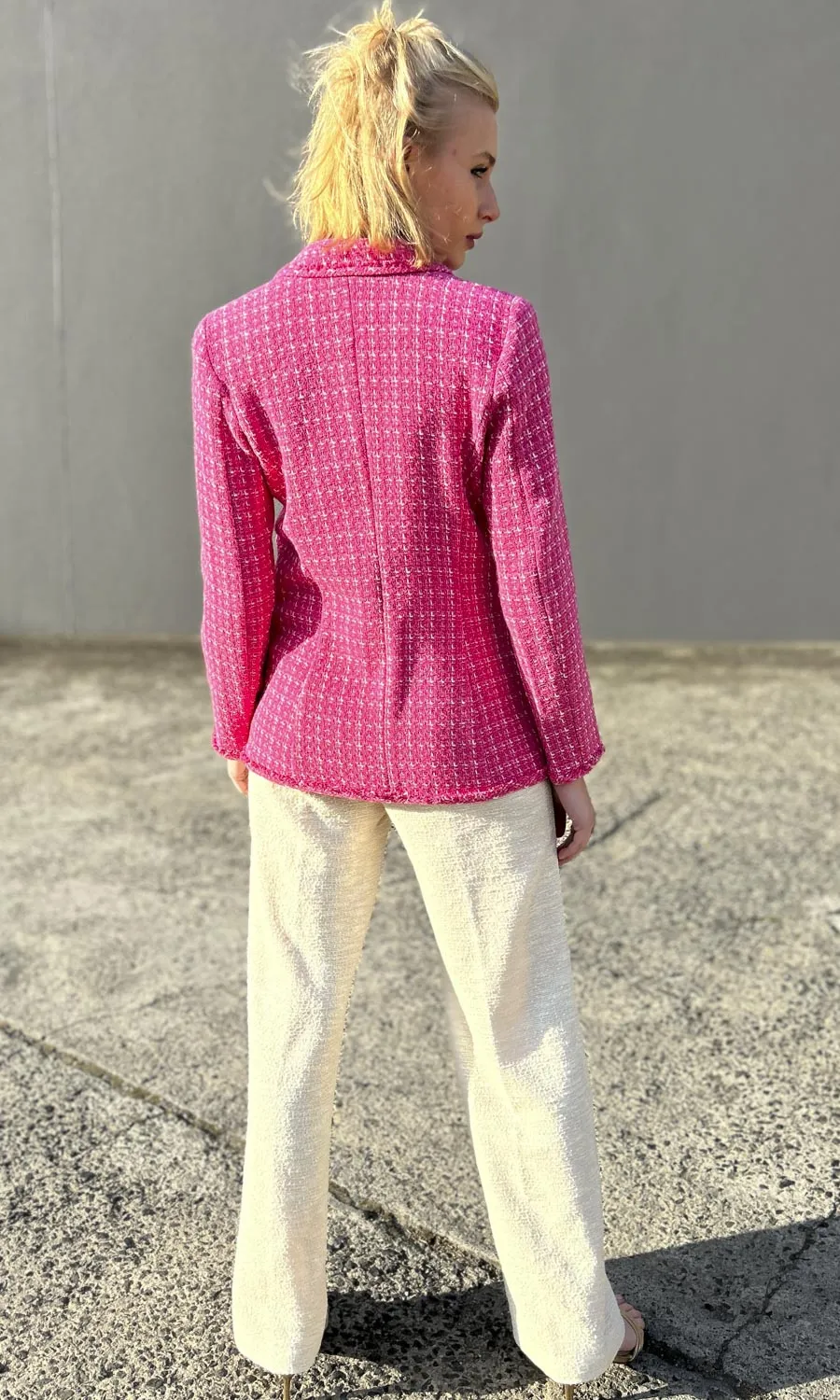 Marella Seville Weave Jacket - Pink