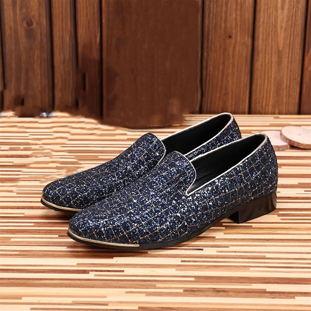 Men Low Top Round Toe Oxford Shoes