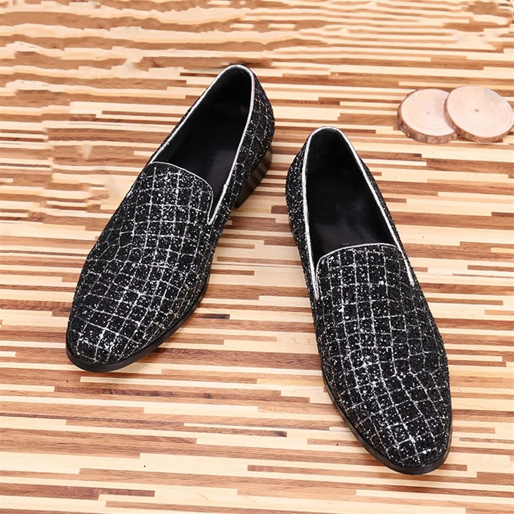 Men Low Top Round Toe Oxford Shoes