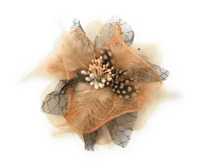 Men's Fashion Lapel Flower- Flower5 Peach