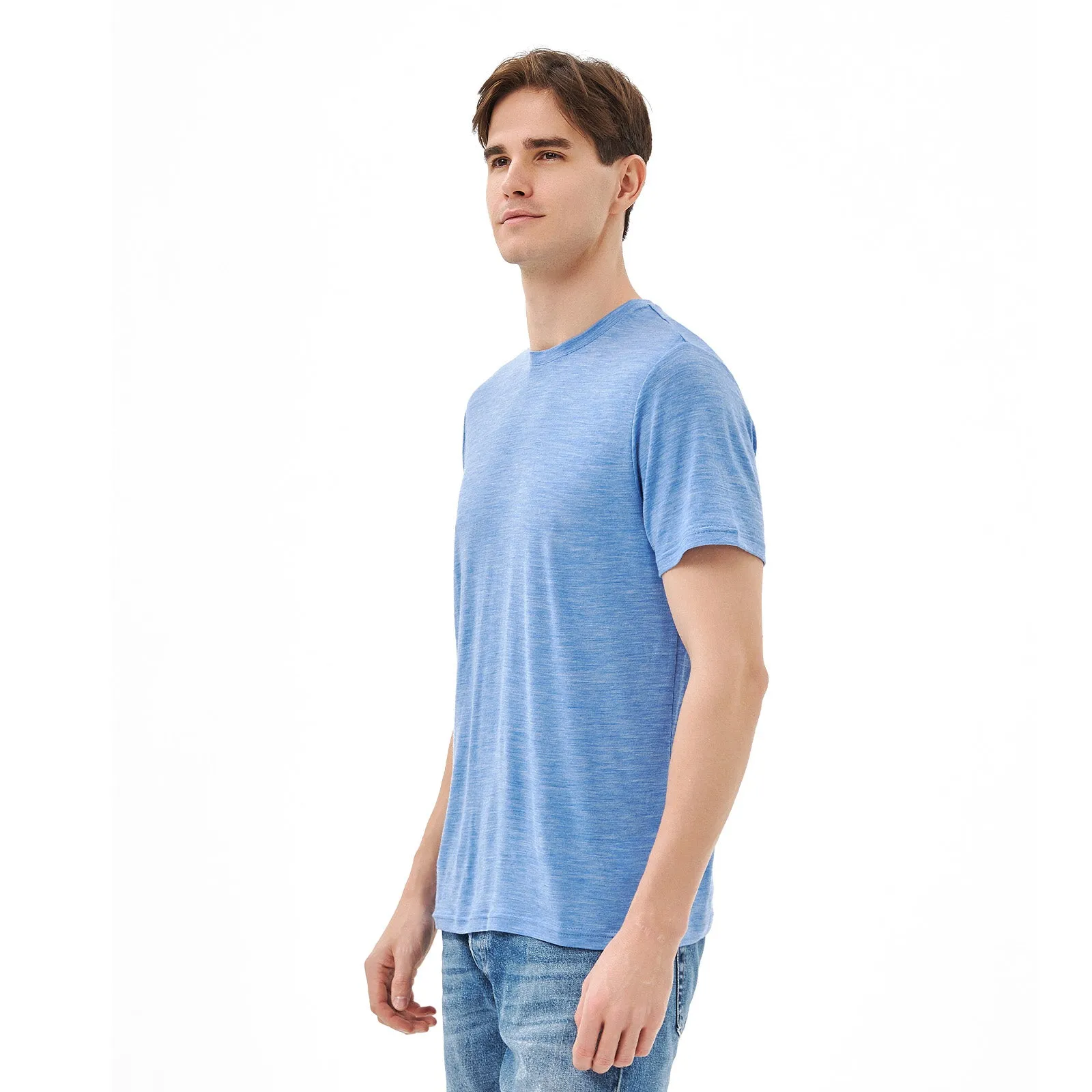 Men's Merino 150g Classic Short Sleeve T-Shirt Blue Bell