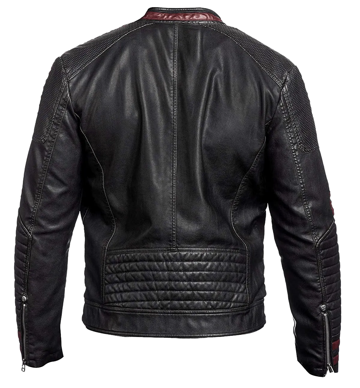 Men’s N7 Street Fighter Leather Jacket | Mens Black Commander N7 Leather Jacket