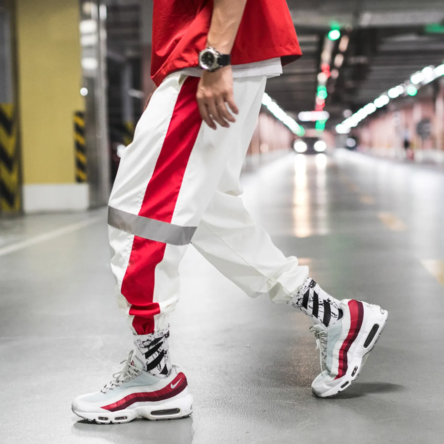 Men's Sweatpants With Reflective Stripe