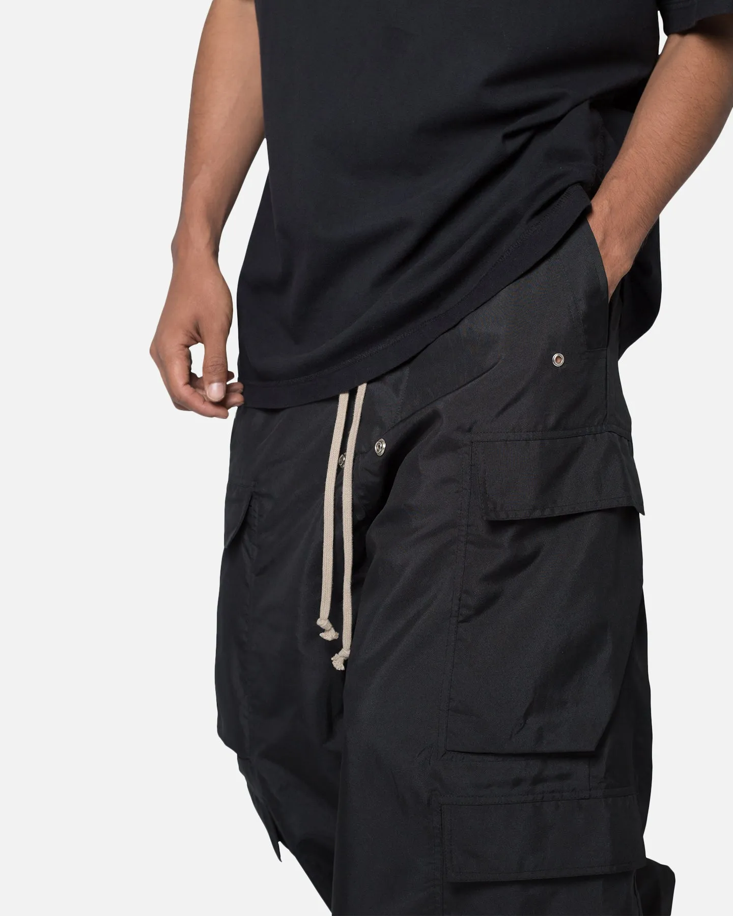 MNML Rave Double Cargo Pants Black