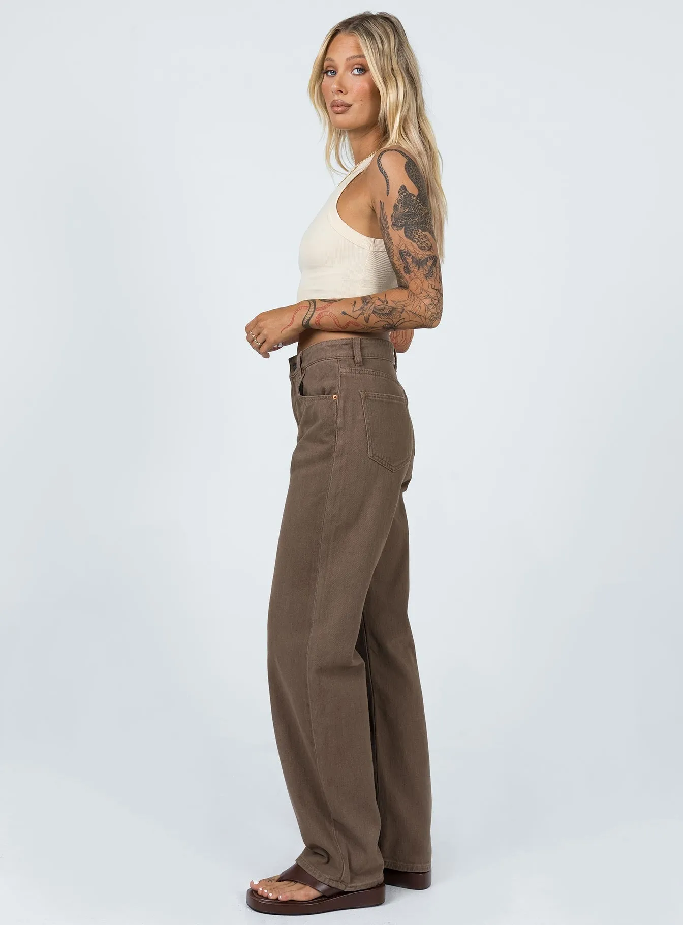 Motel Parallel Jeans Rich Brown