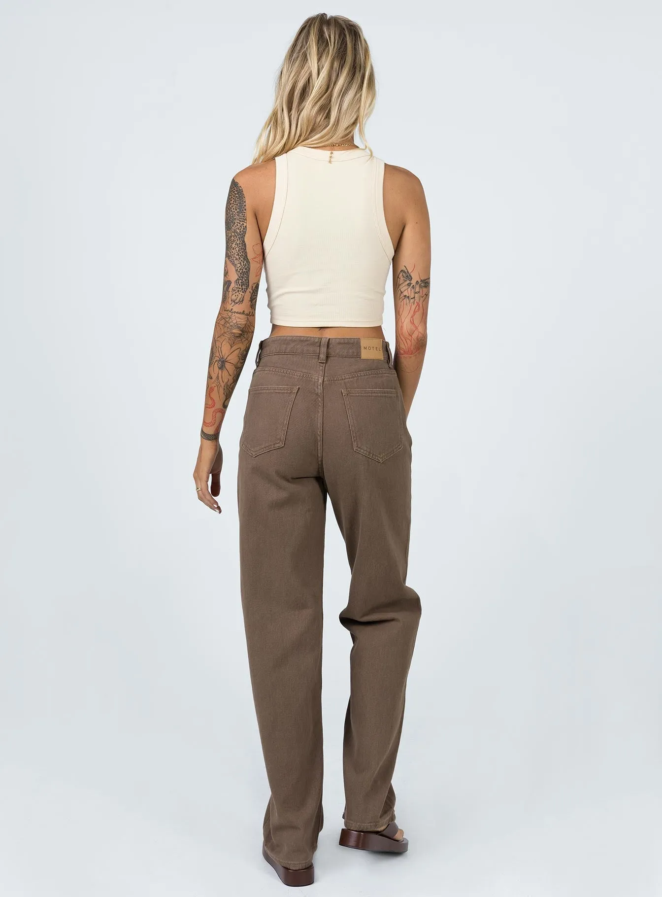 Motel Parallel Jeans Rich Brown