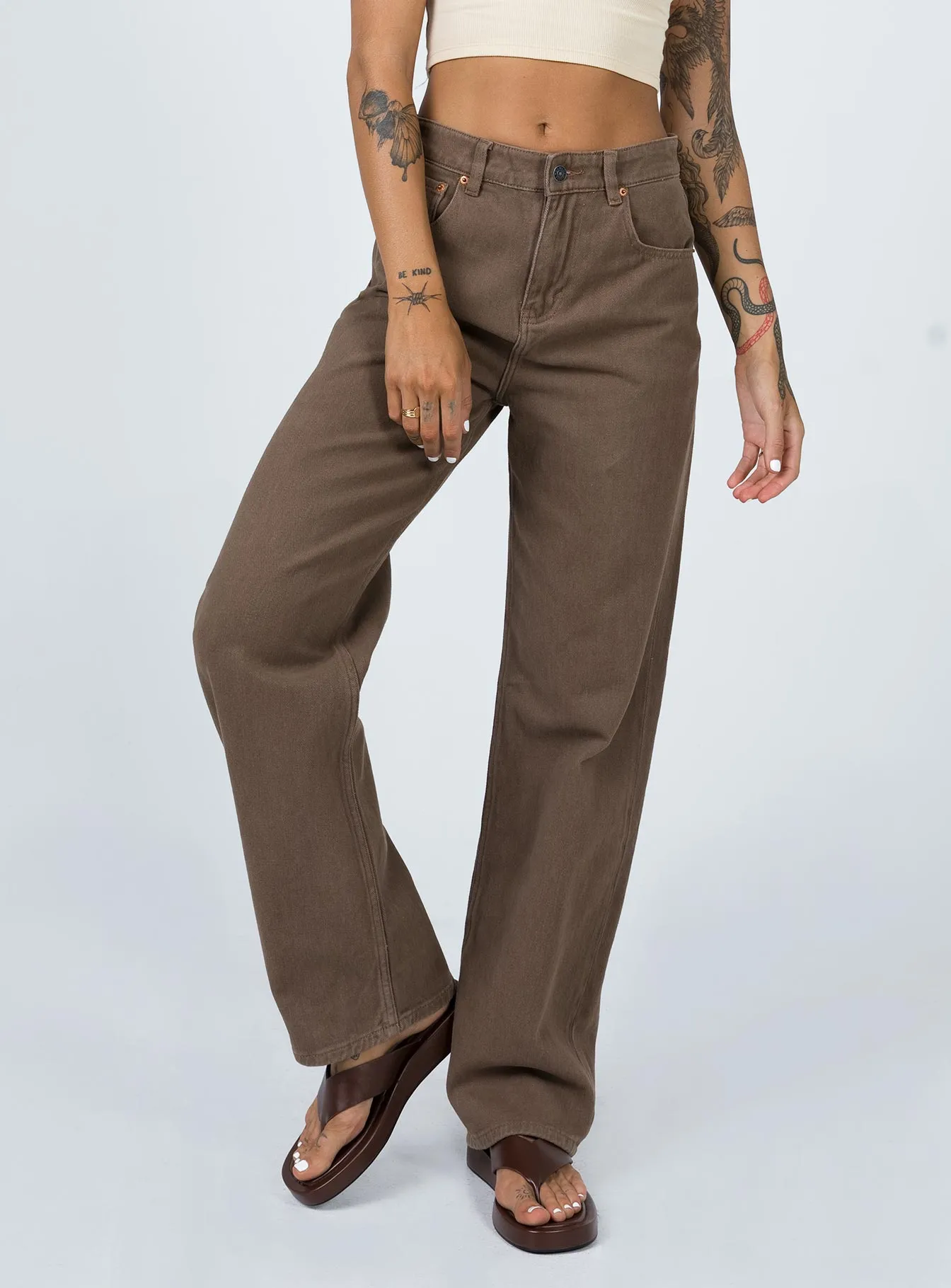 Motel Parallel Jeans Rich Brown