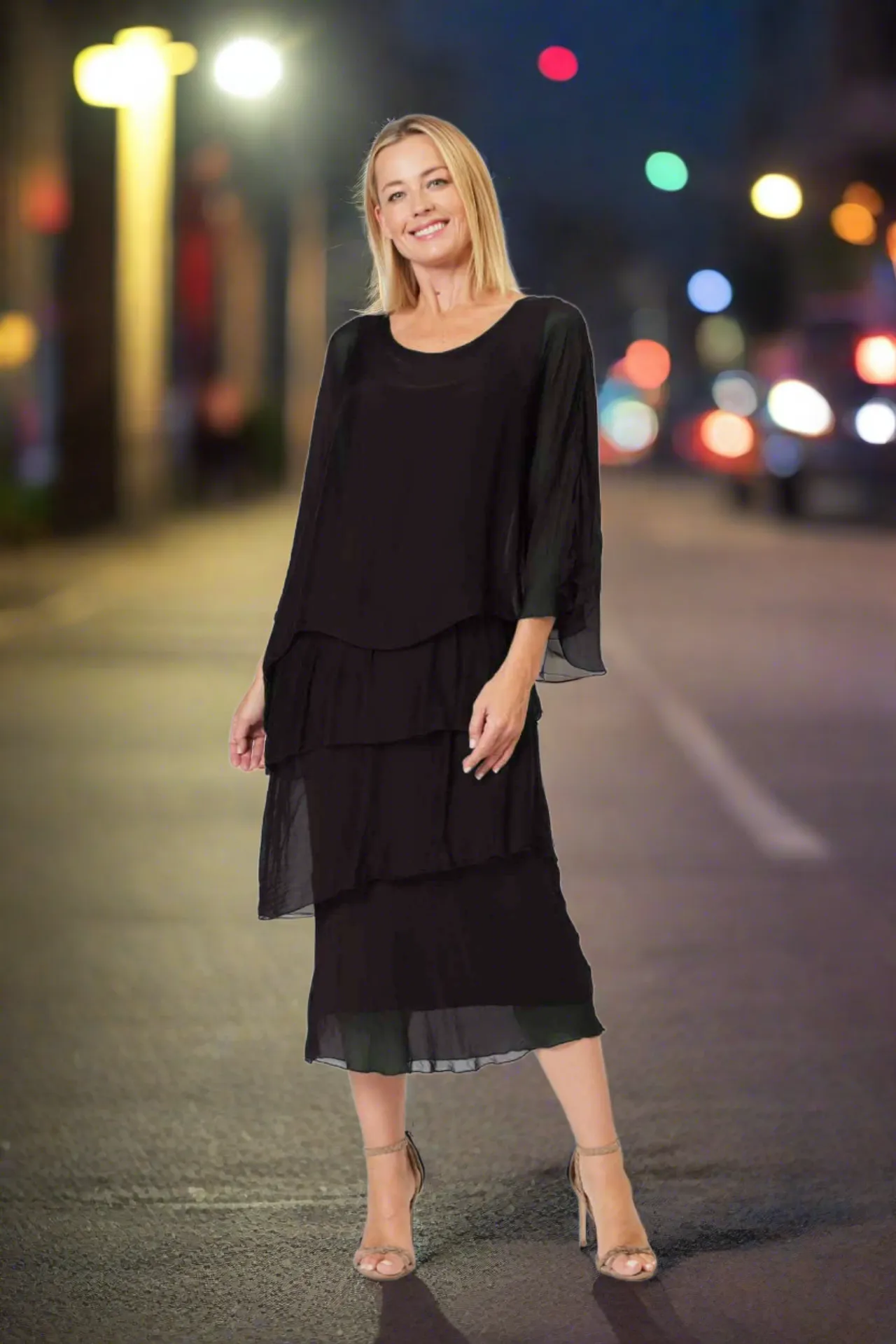 Multi Layer Dress - Black