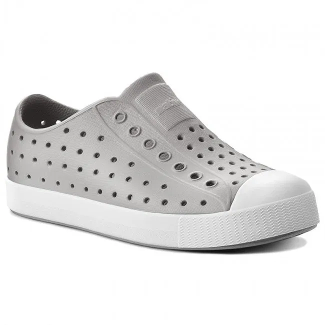 Native Junior's Jefferson Sneaker - Pigeon Grey/Shell White 12100100-1501