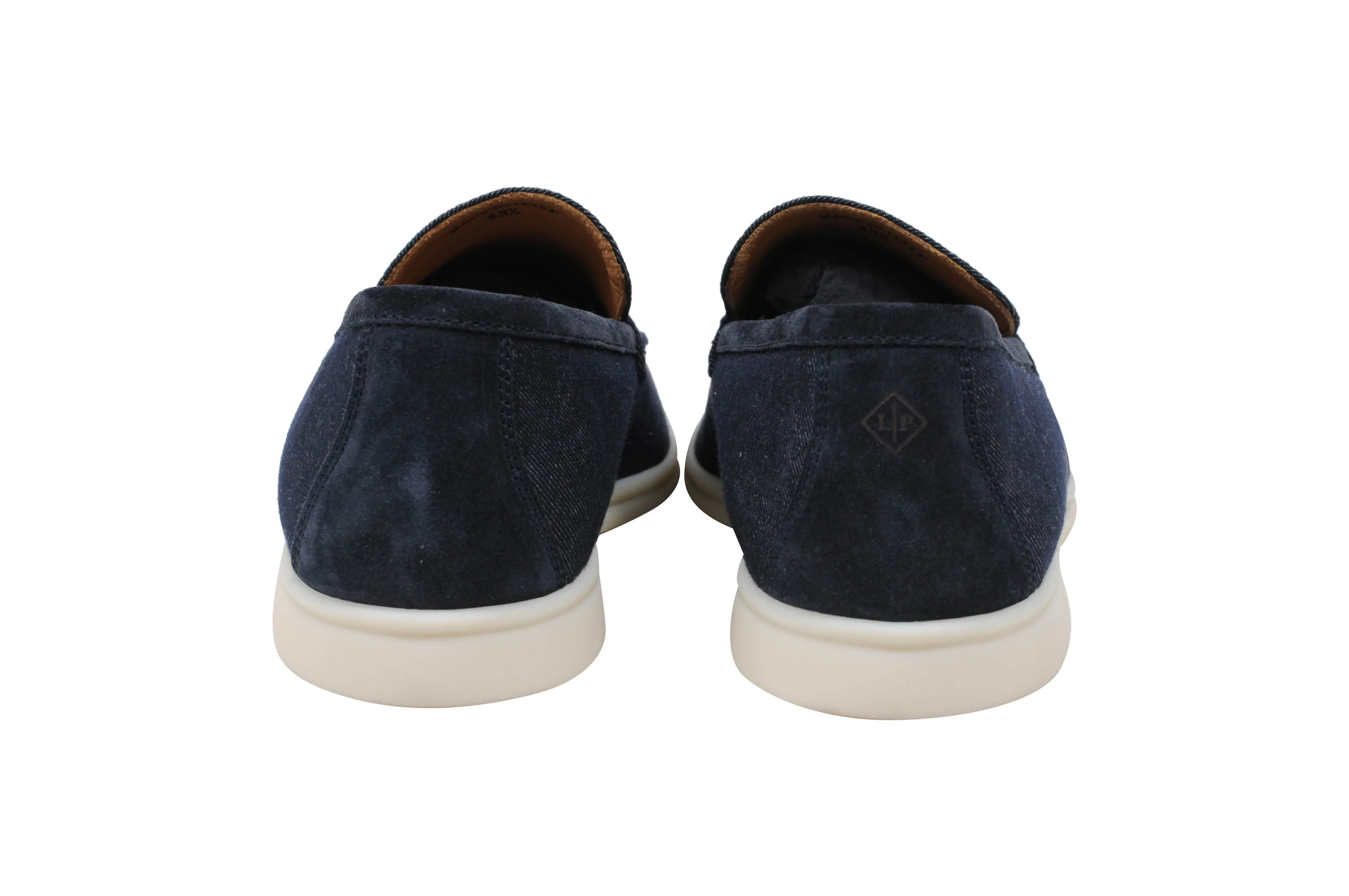 Navy Blue Denim Summer Walk Moccasin Slip On