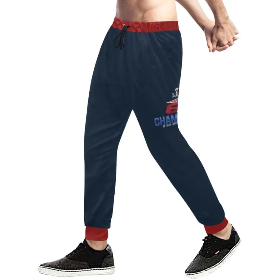 New england patriots Sweatpants Navy Blue Red Mens Womens|Nfl 6X Super bowl champs Jogger Pants|Baggy Slacks