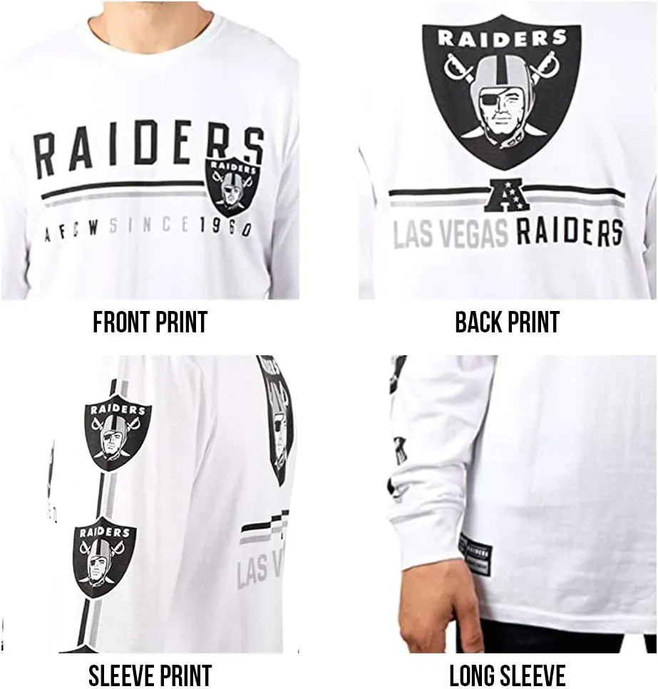 NFL Official Adults Super Soft Supreme Long Sleeve T-Shirt - Unisex|Las Vegas Raiders