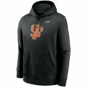 Nike Men's San Francisco Giants Cooperstown Collection Mashup Logo Hoodie - Black