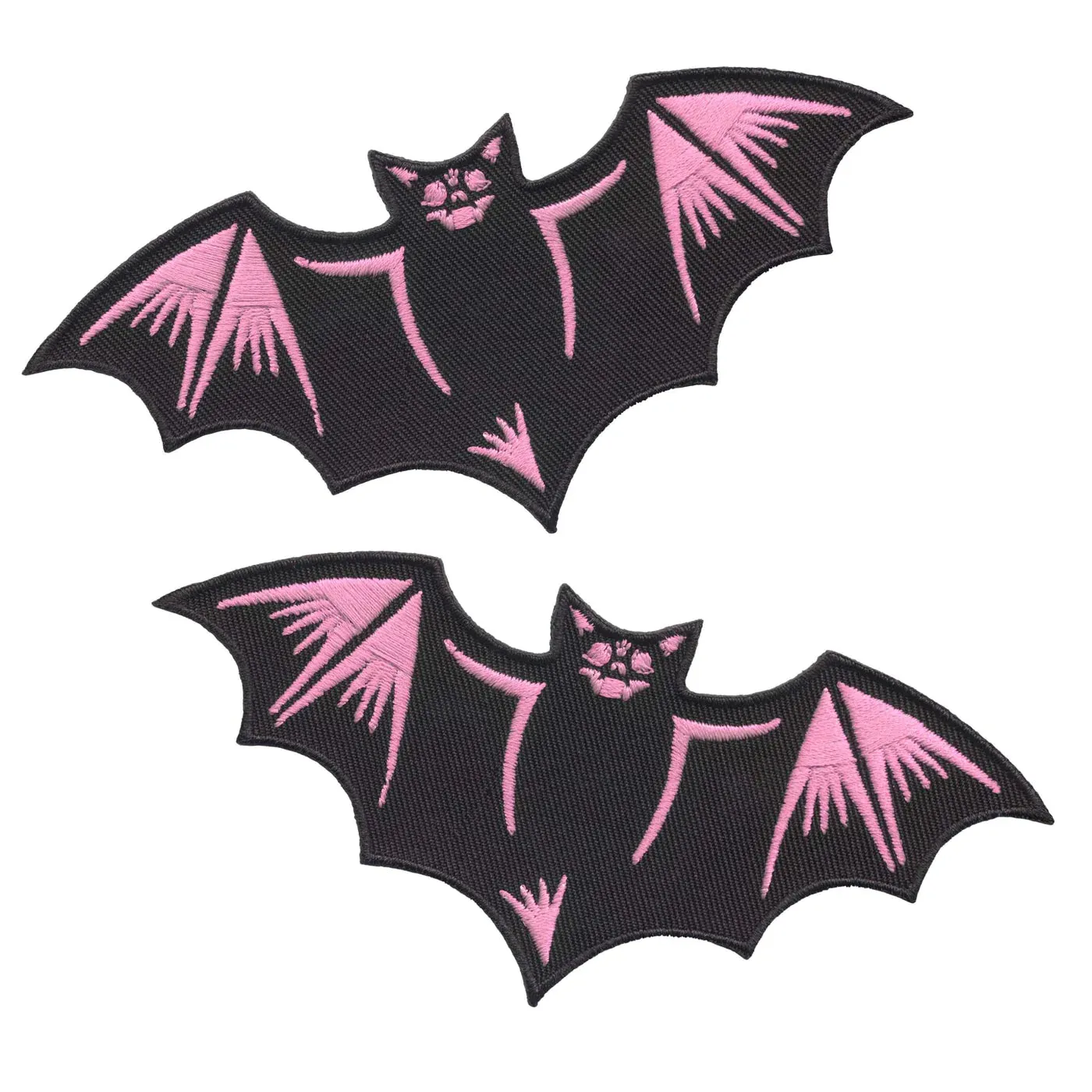 Nokturnal Bats Patch Set - Black & Pink