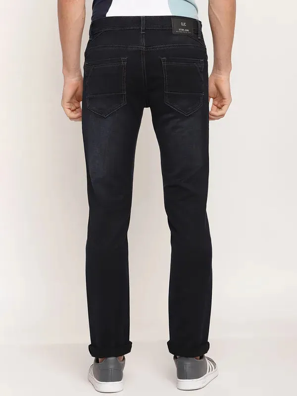 Octave Men Navy Blue Regular Fit Stretchable Jeans