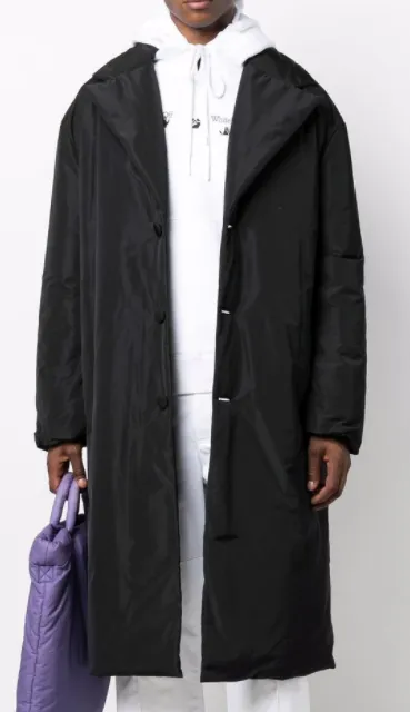 OFF-WHITE - lightweight bellow-the-knee coat