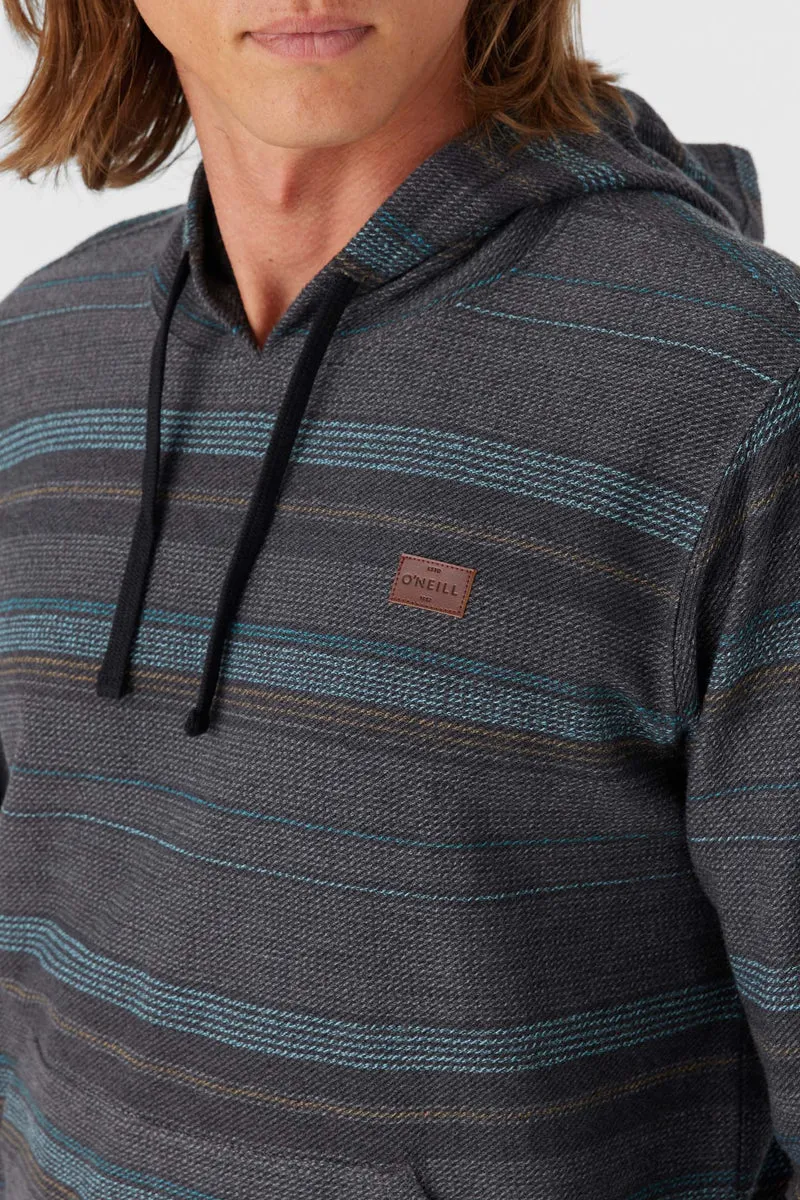 O'Neill Bavaro Stripe Pullover Sweatshirt-Black