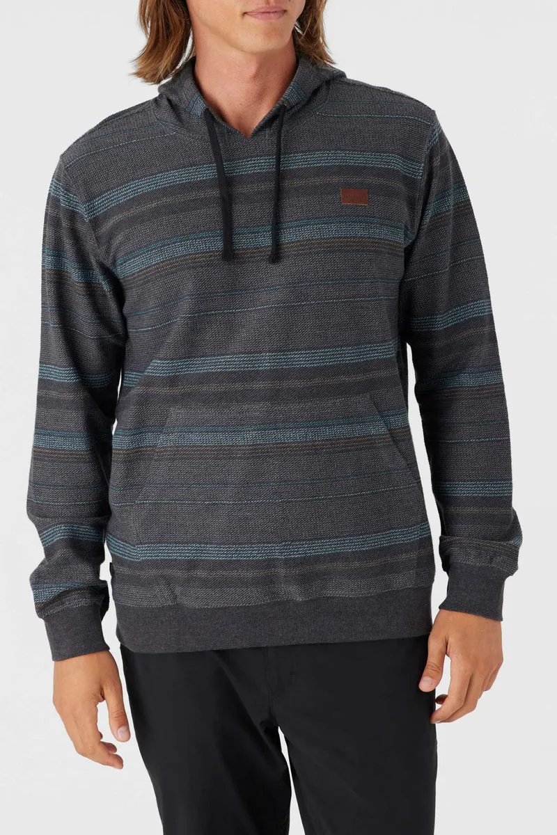 O'Neill Bavaro Stripe Pullover Sweatshirt-Black