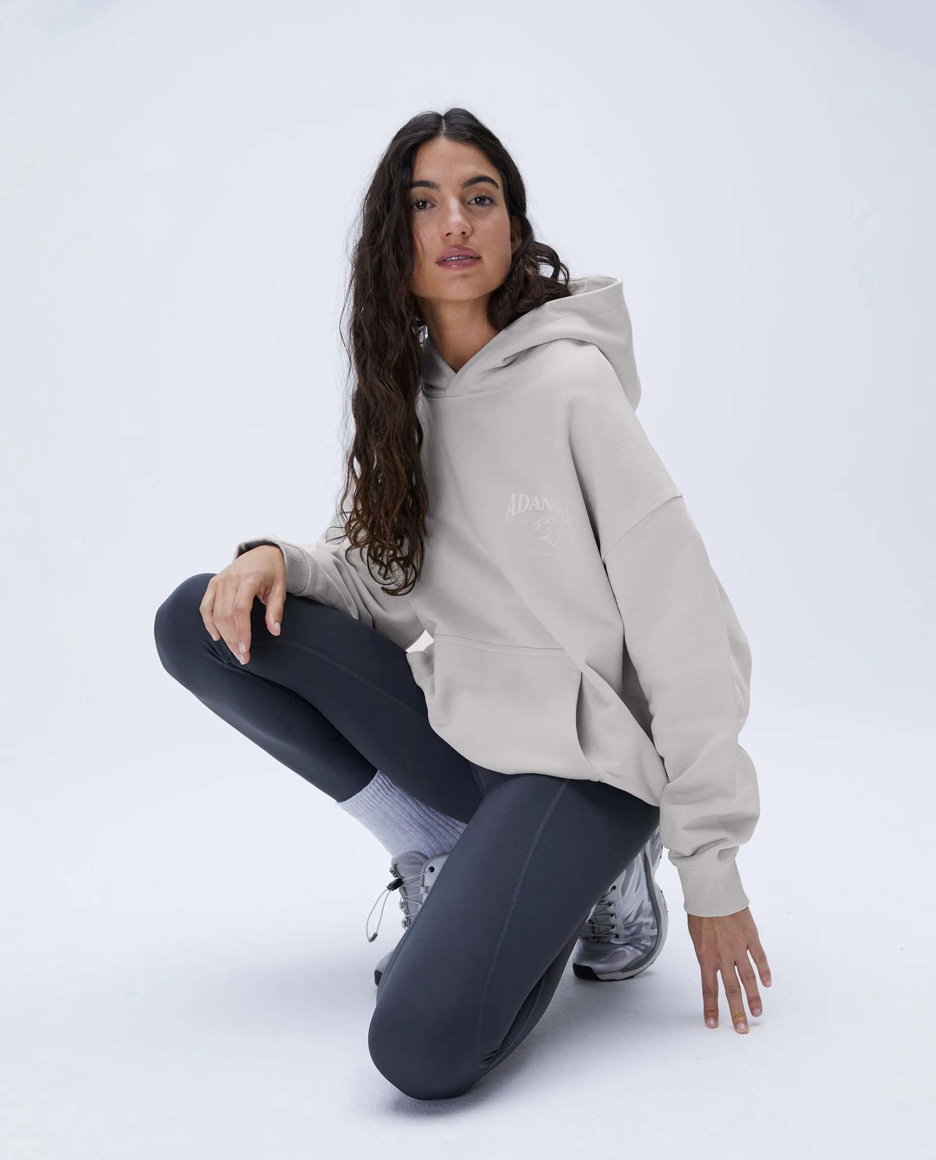 Outdoors Oversized Hoodie - Stone