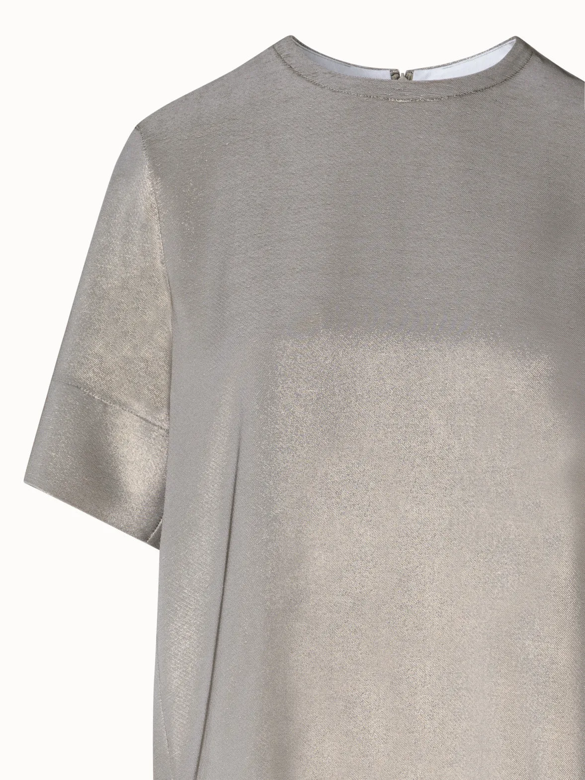 Oversize T-Shirt Blouse in Silk Lurex