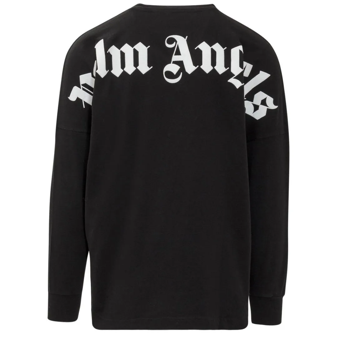 Palm Angels Classic Logo Long Sleeve Black T Shirt