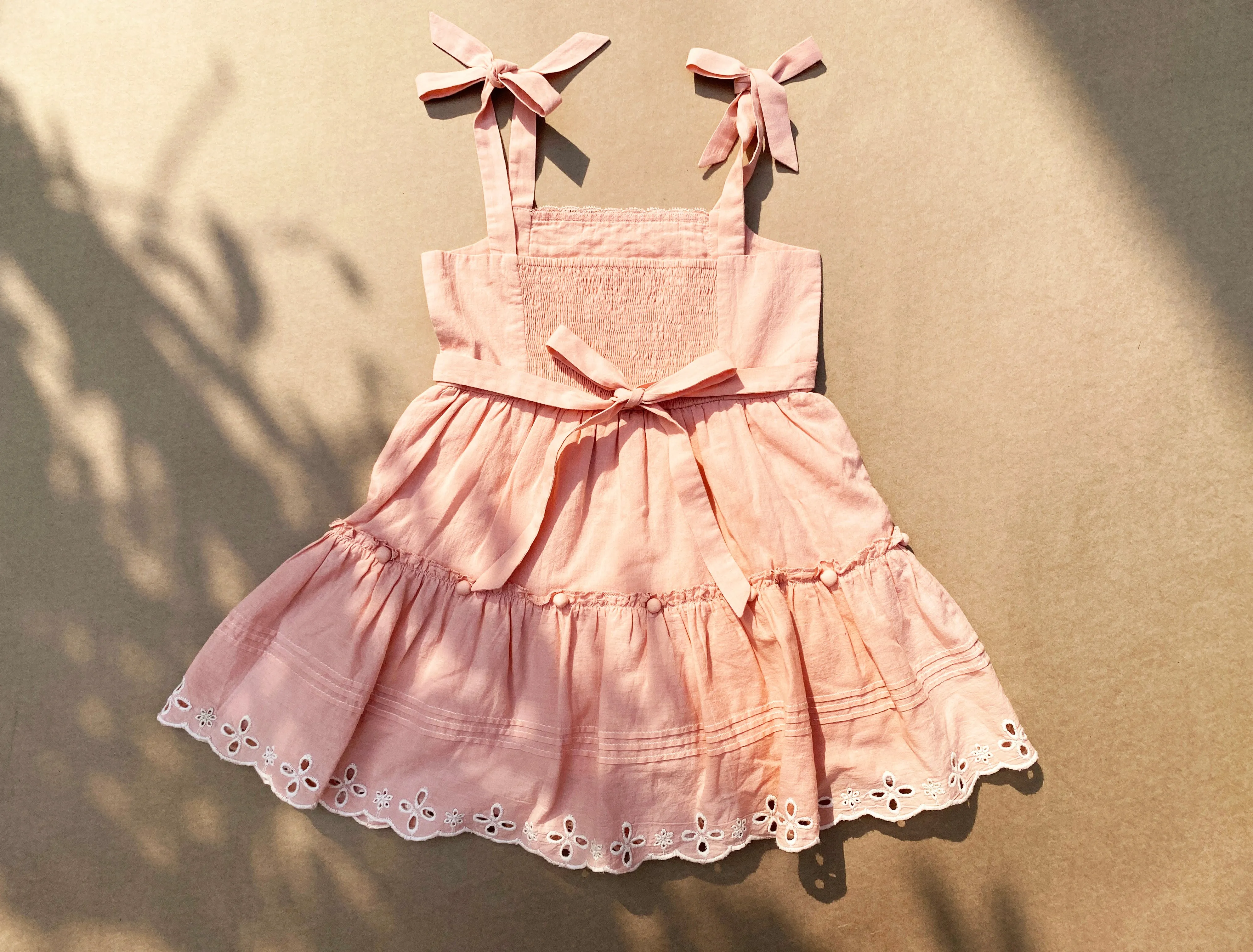 Petit Charmante - Salmon Pink Dress