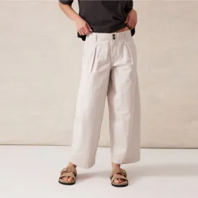 Pleat Twill Pant - Sandstone