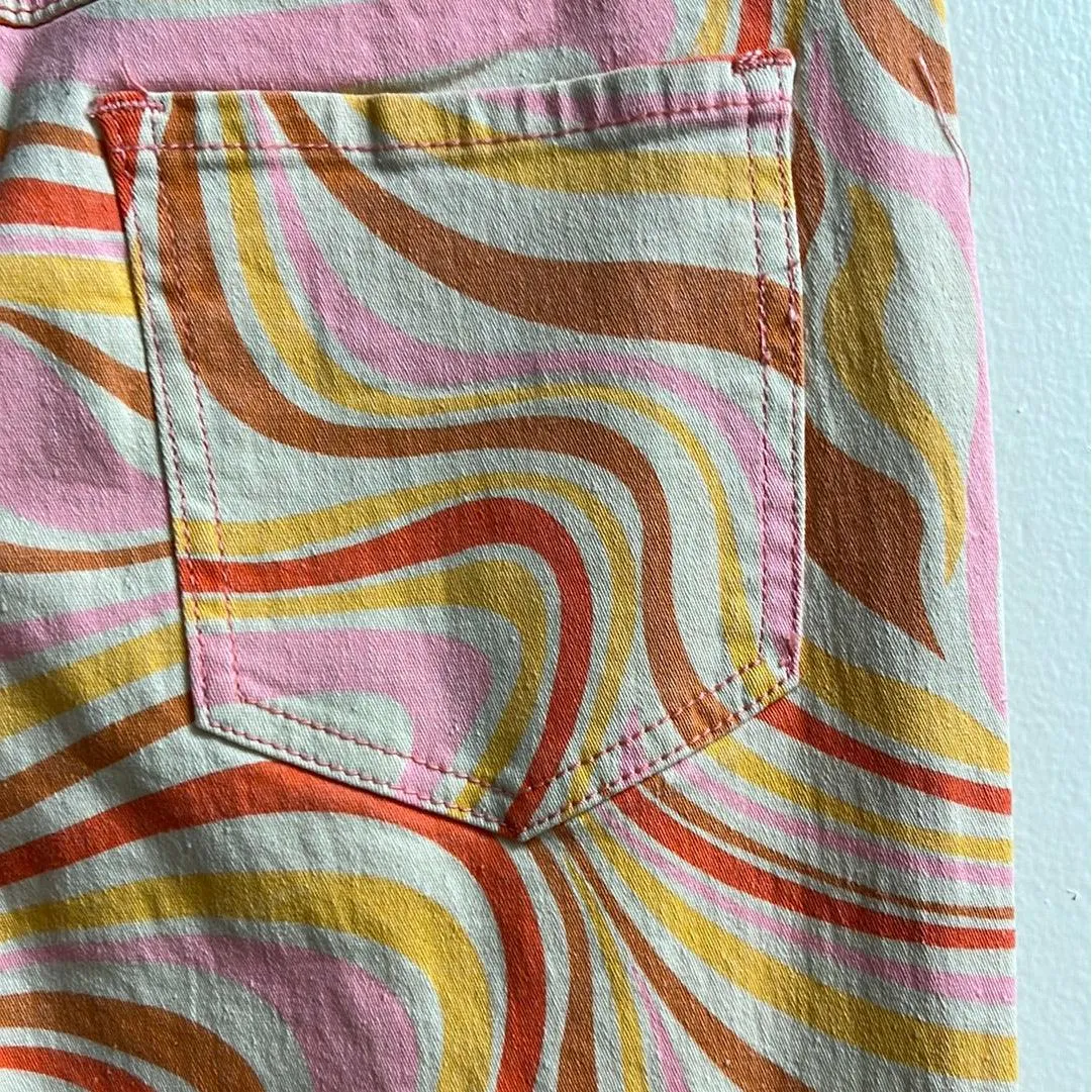 Psychedelic Bell Bottom Stretch Pants