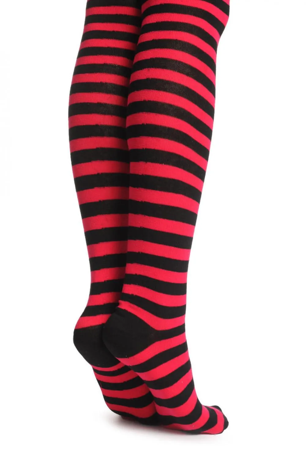 Raspberry Pink & Black Stripes