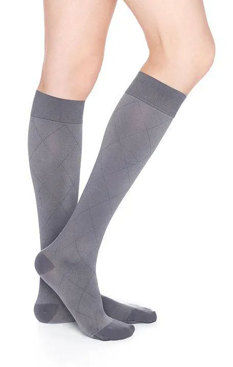 Rejuvahealth Opaque Diamond 15-20mmHg Compression Knee Highs