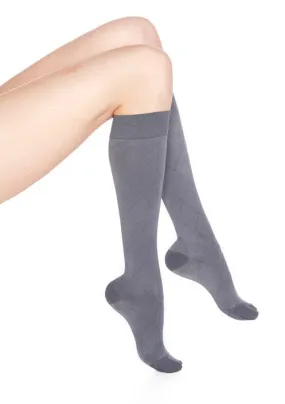 Rejuvahealth Opaque Diamond 15-20mmHg Compression Knee Highs