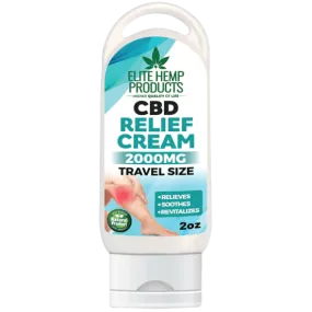 Relief Cream 2000mg Travel Size