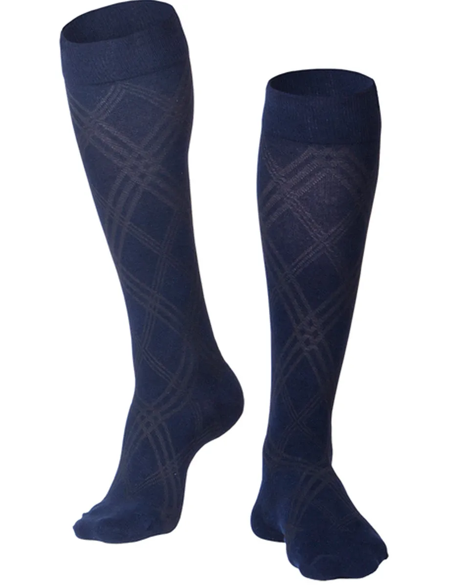 ReliefWear Touch Men's Argyle Pattern Knee Highs 15-20 mmHg