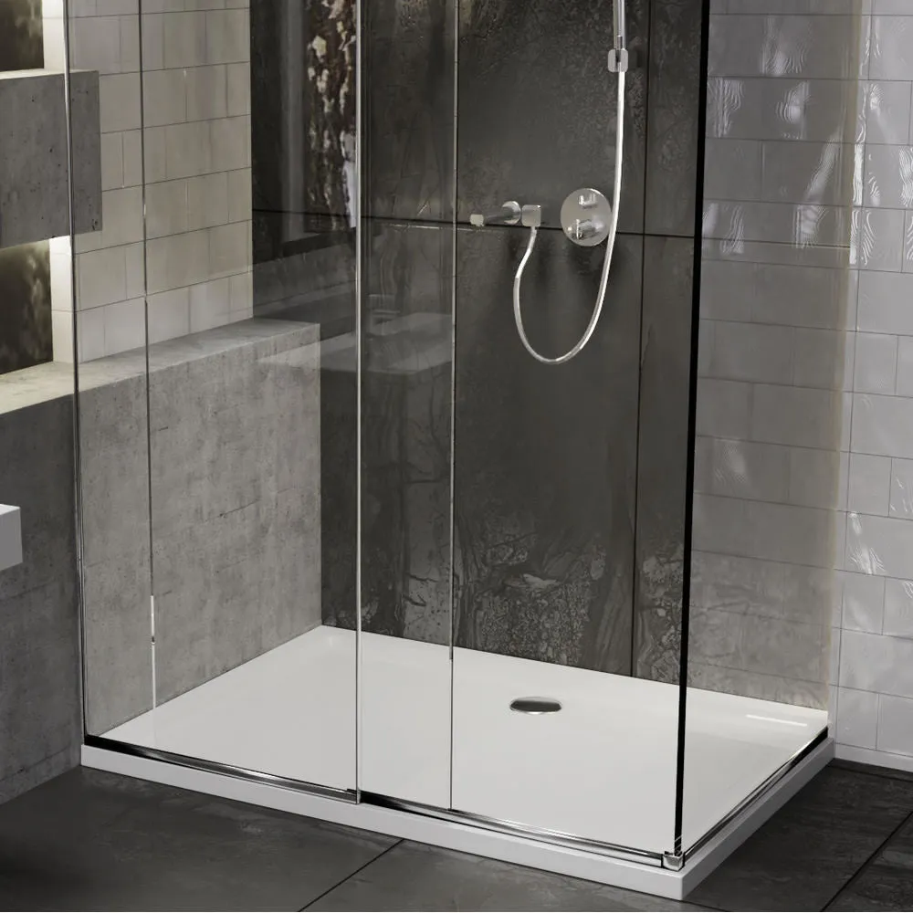 Roman Stone Solid Surface Anti Slip Shower Tray - 1200 x 800 x 40mm