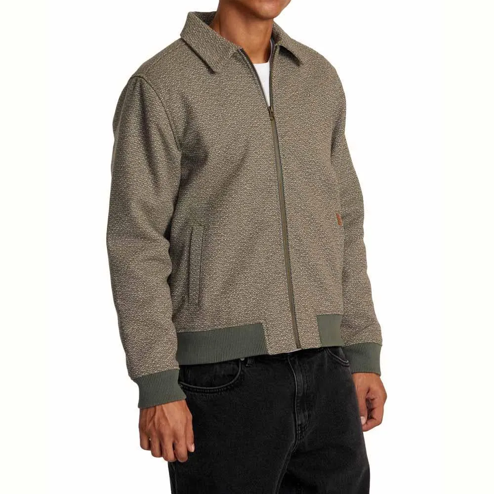 RVCA Pisco Quilted Jacket Dark Olive Medium