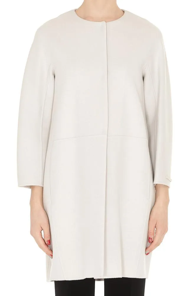 'S Max Mara Collarless Coat