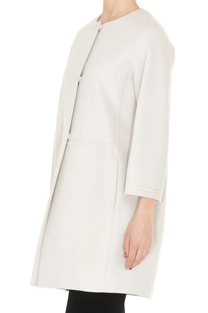 'S Max Mara Collarless Coat