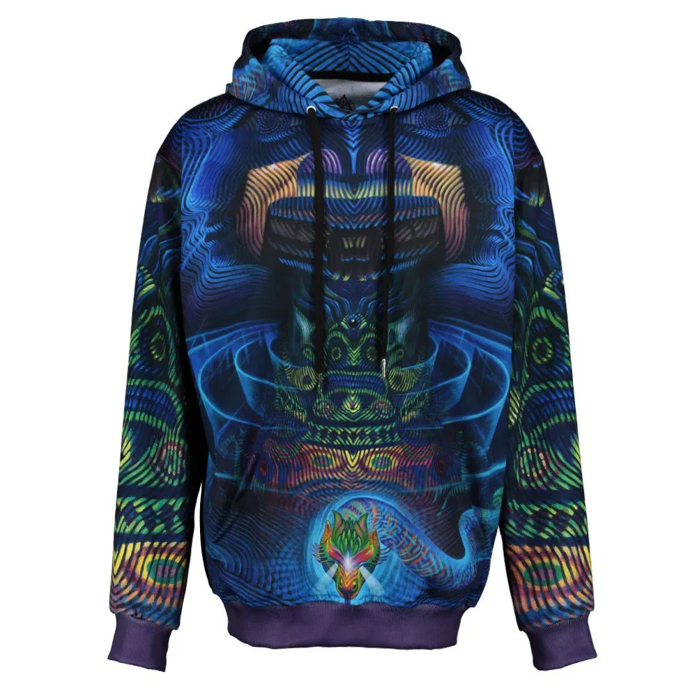 Sacred Geometry Hoodie | Fractal Hoodie | Psy Clothing | Festival Hoodie | Psychedelic Sweater | Hierophant (HD)