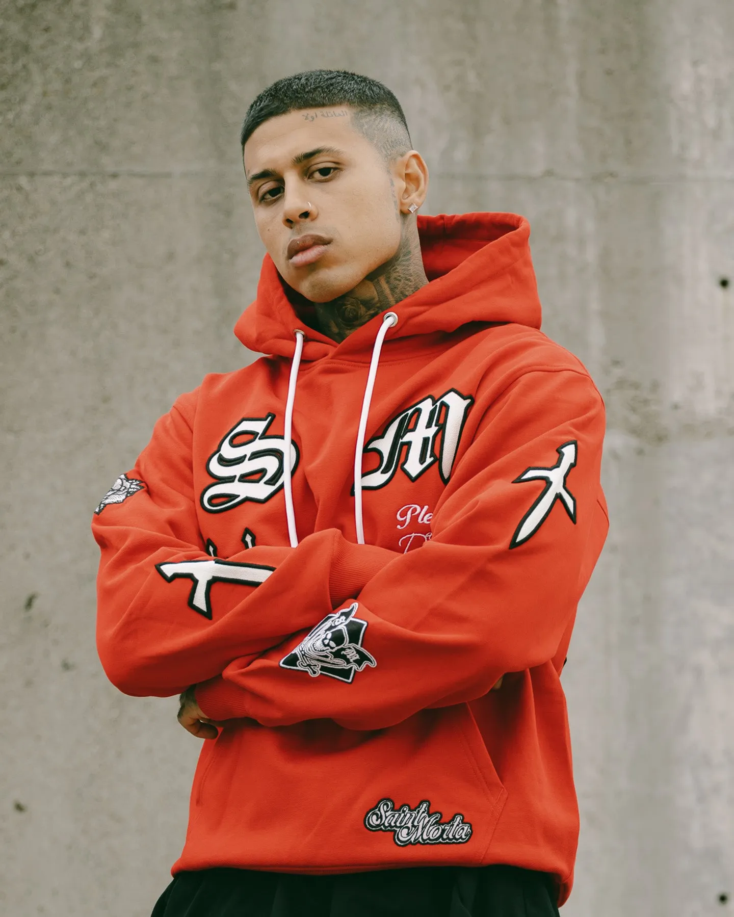 Saint Morta Graveyard Hoodie Red