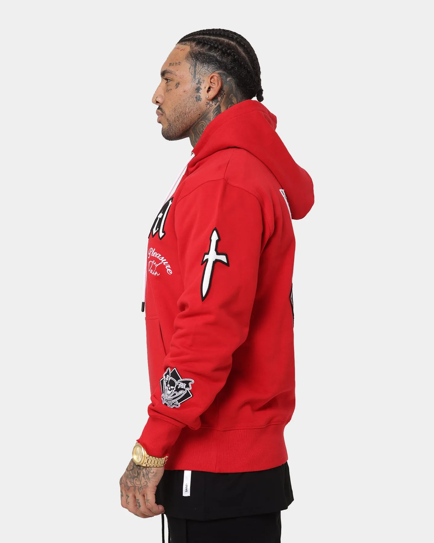 Saint Morta Graveyard Hoodie Red