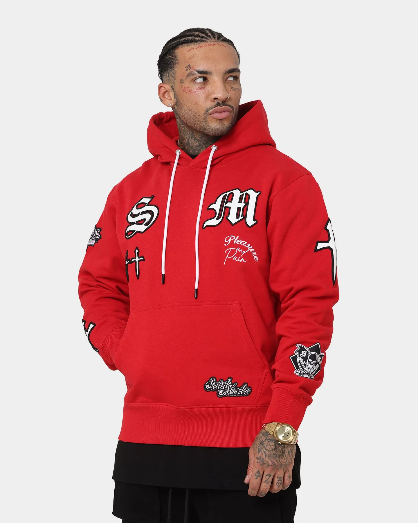 Saint Morta Graveyard Hoodie Red