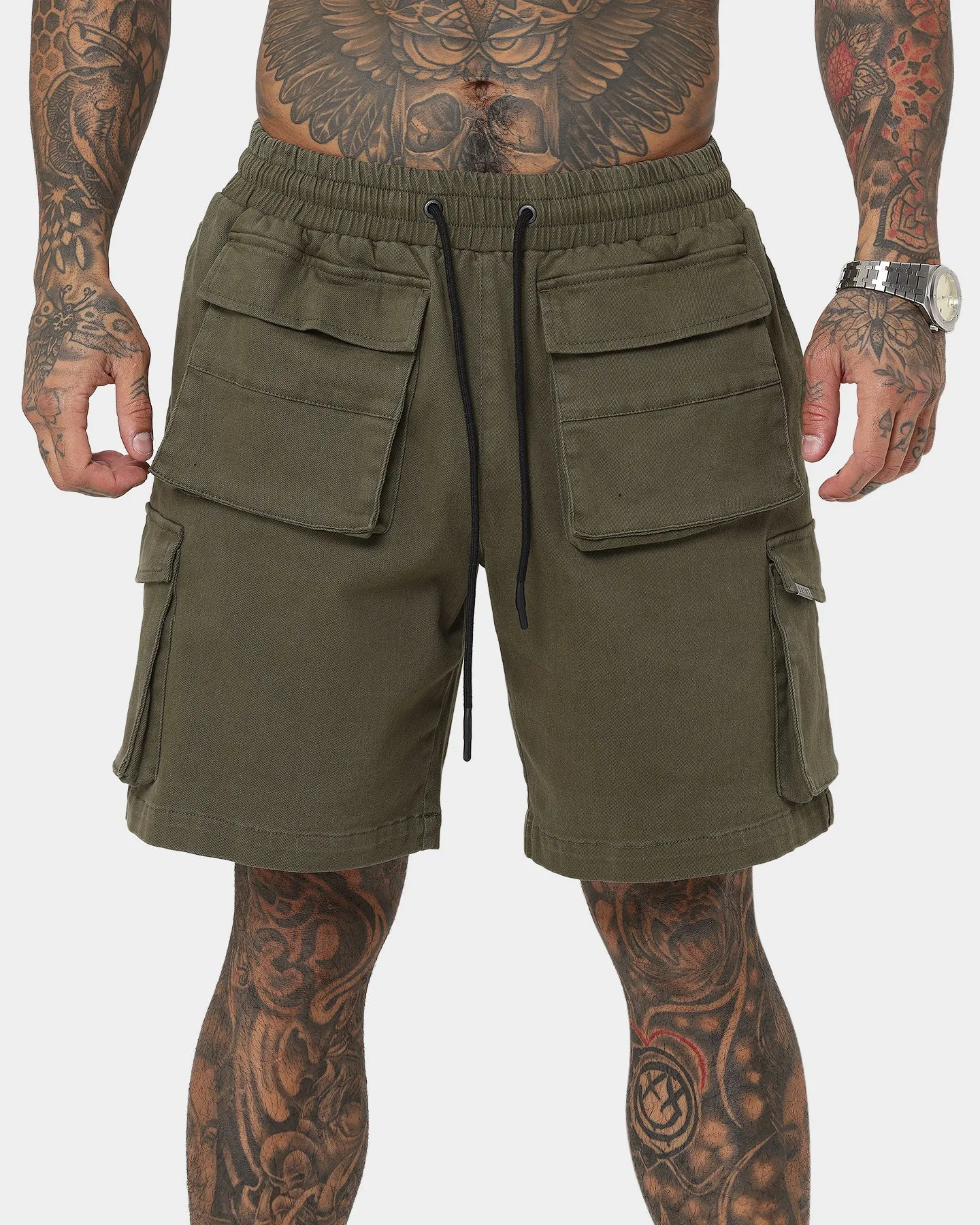 Saint Morta Infantry Cargo Shorts Army Green