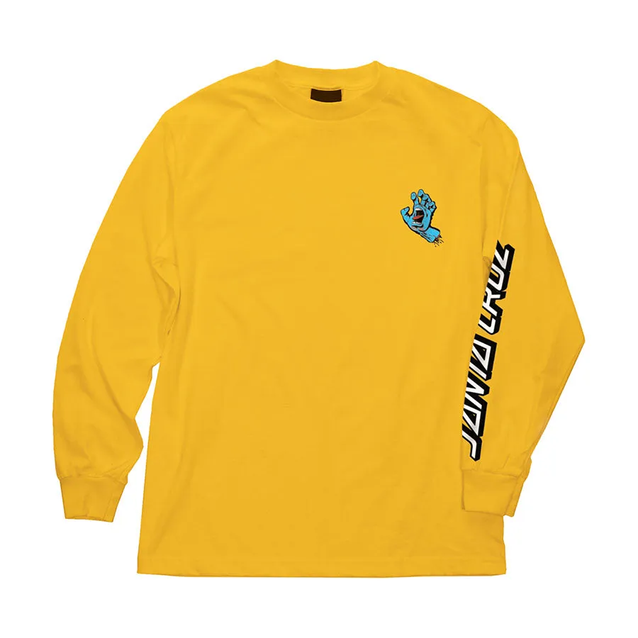 Santa Cruz Screaming Hand Long Sleeve T-Shirt Gold