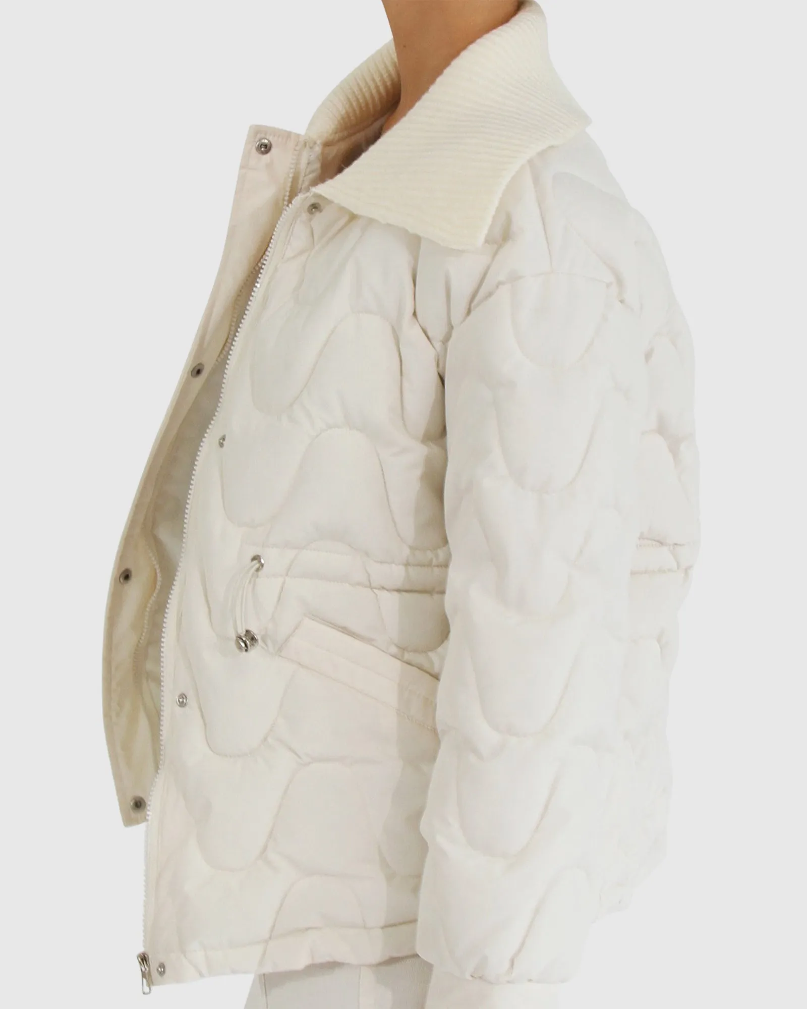 See You Again Quilted Jacket - Cream