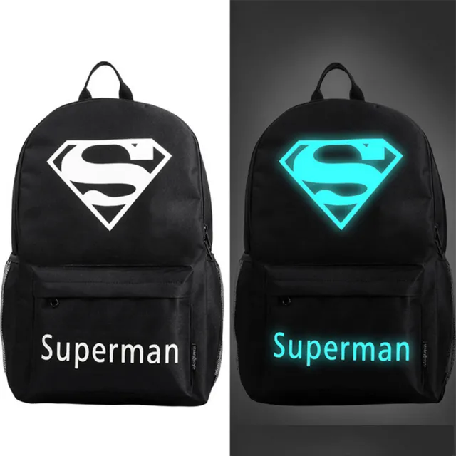 Senkey style Fashion Noctilucent Men's Backpack Anime Luminous Teenagers Men Women's Student Cartoon School Bags Casual Backpack