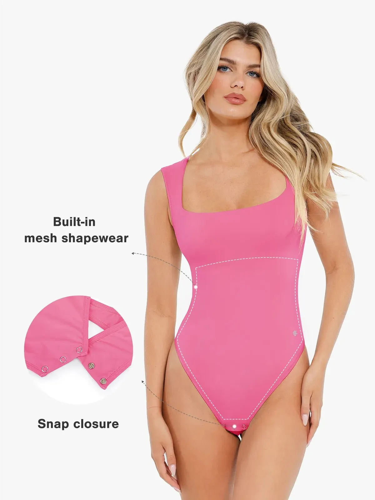 Shapewear Cloudsense Sleeveless Square Neck Bodysuit