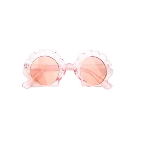 Shell Sunglass, Peach and Clear