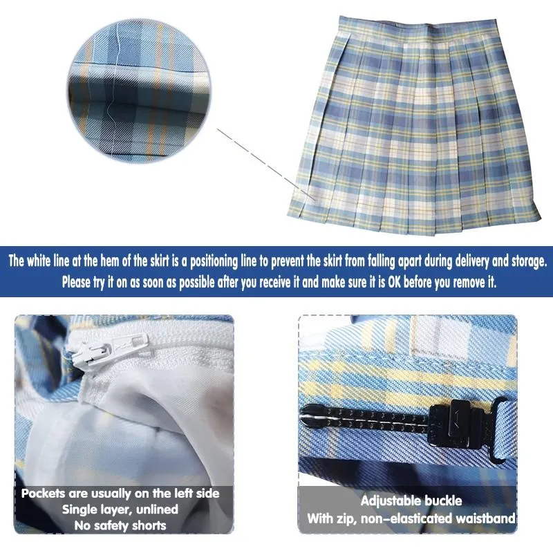 Slate Blue Plaid JK School Uniform Set